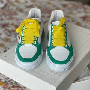 Alexander McQueen sneakers white green yellow